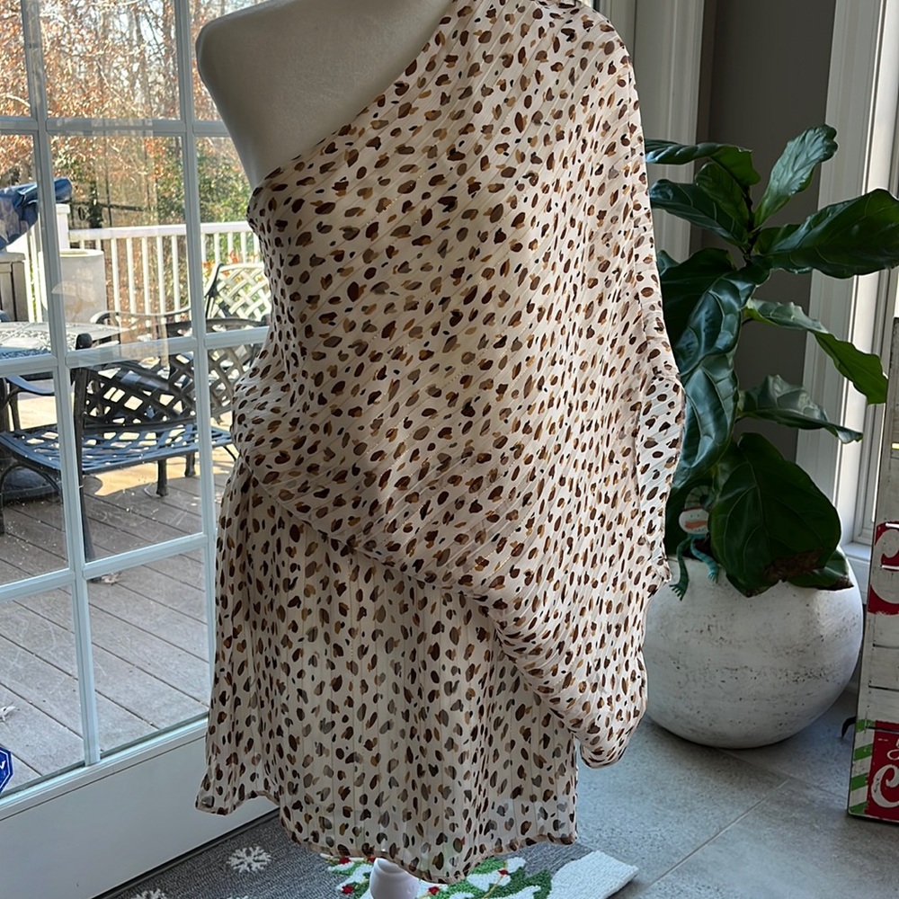 Tyche brand one shoulder dress, size S, new with tags!